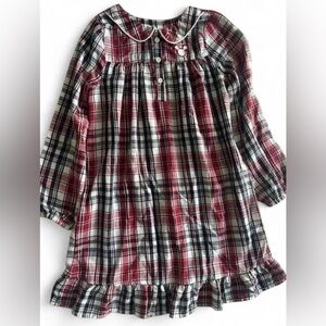 Girls Disney Parks Mickey Mouse Christmas Holiday Plaid Pajamas size 7/8